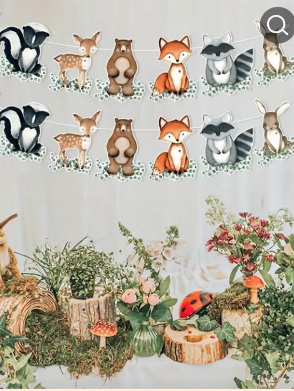 > Woodland Baby Shower Decorations And Games - Picture 1 of 17